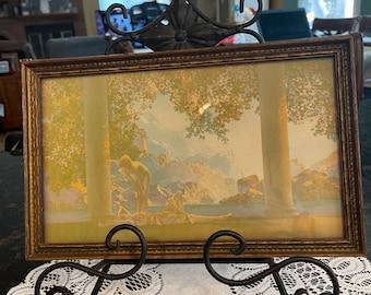 Vintage Maxfield Parrish “Daybreak” Lithographic Print, 10″ × 6″, Period Frame Accurate ~ 1922
