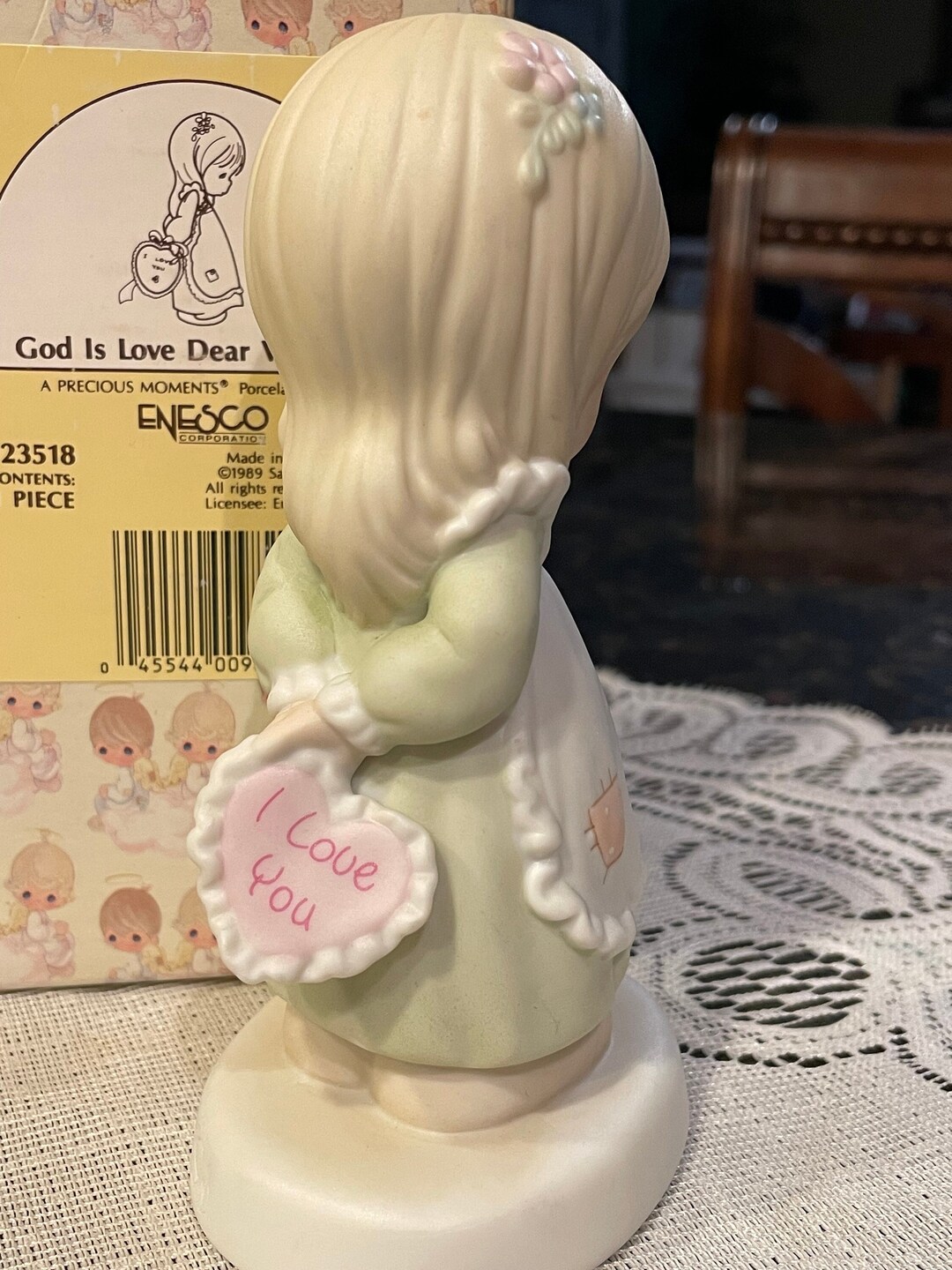 Precious Moments Figurine God is Love Dear Valentine 1989 ~ in Original ...