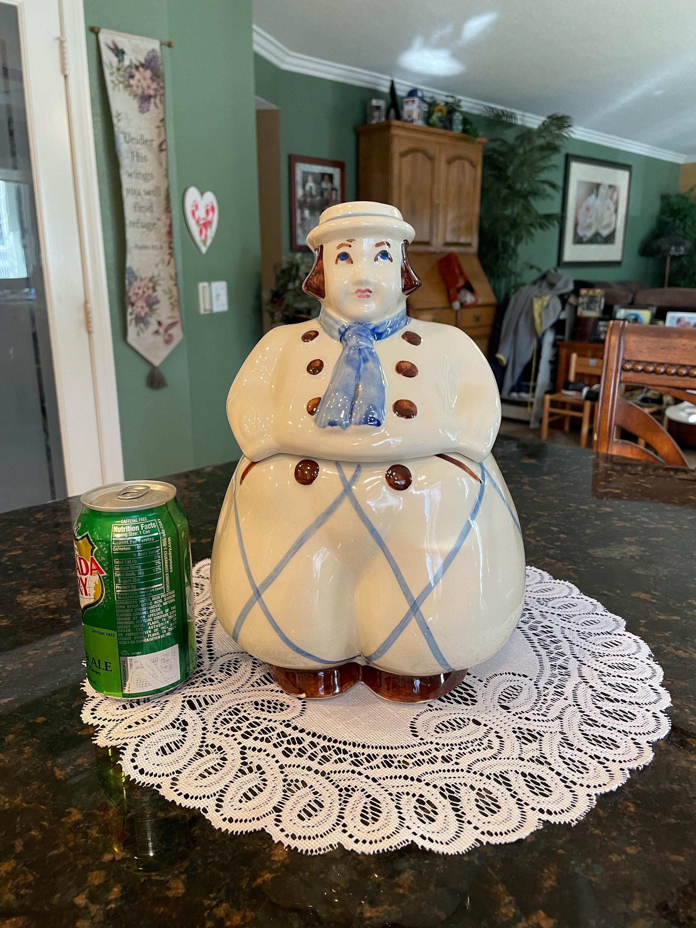 アンティーク　ネコの缶 1940s Cat Cookie Jar - Etsy