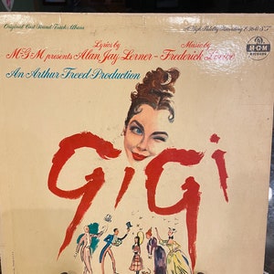 Gigi - Original Cast Soundtrack - Leslie Caron - Maurice Chevalier - MGM Stereo 1960 - Vintage Vinyl LP Record Album