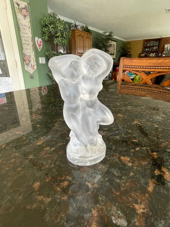 Rene LALIQUE France NUDE “le Faune” Figurine in Perfect
