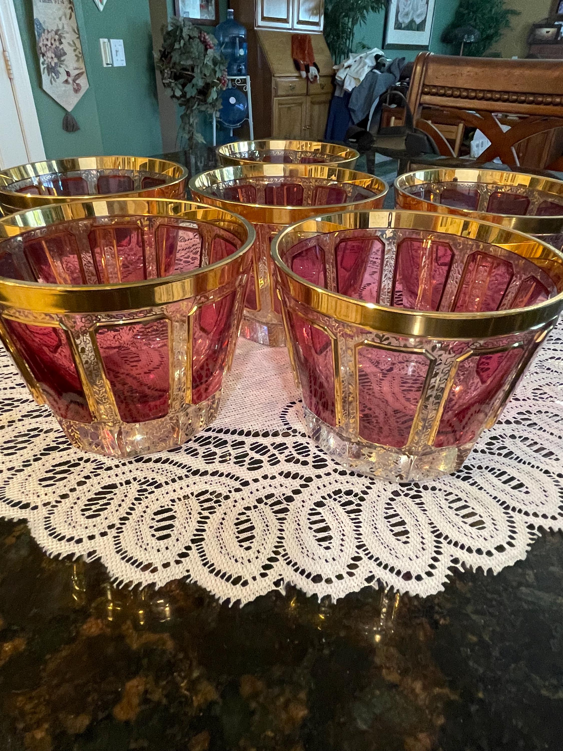 Moser Crystal Gold - Etsy
