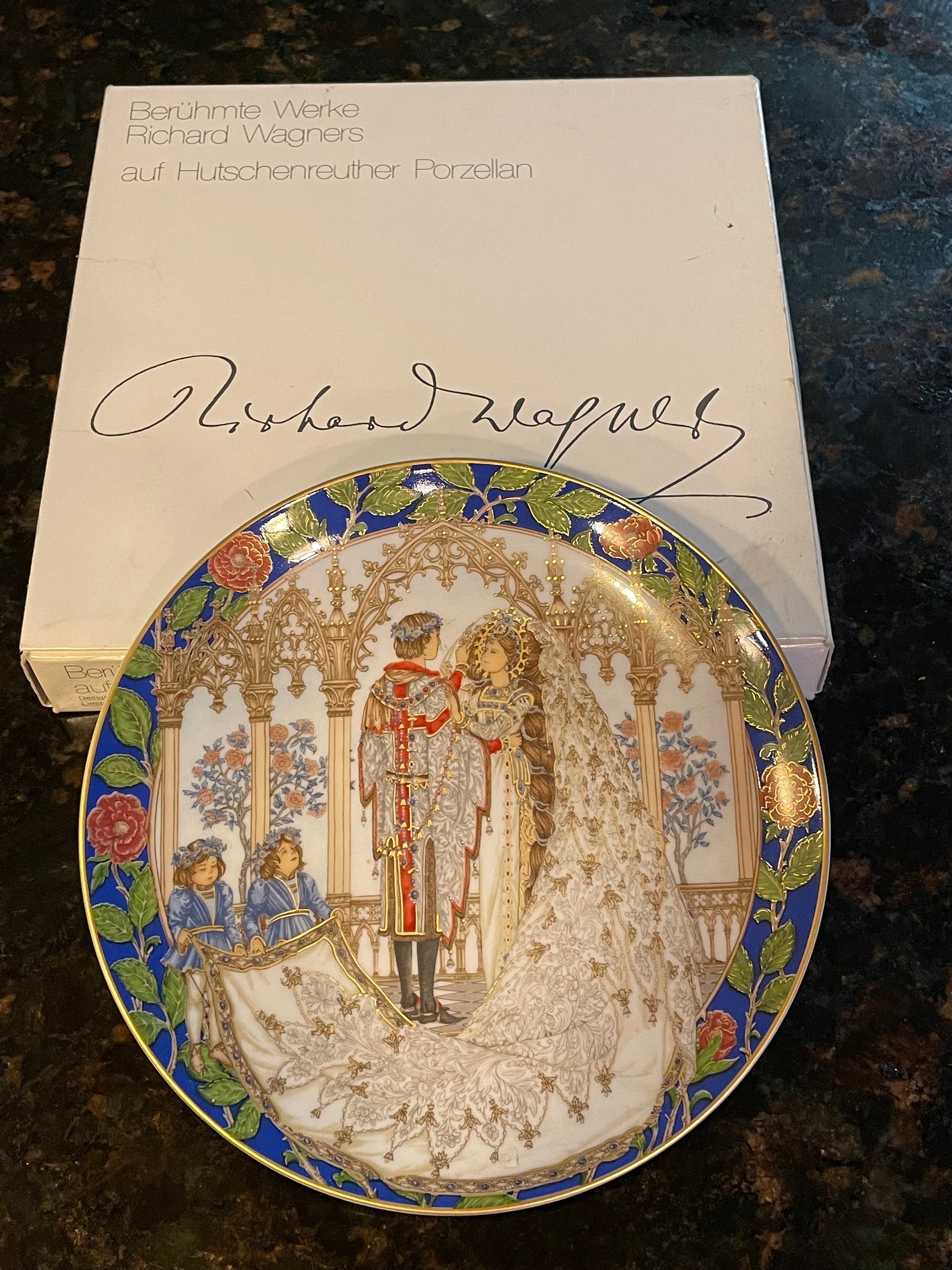 Hutschenreuther Germany Legend St George Wedding Limited Ed Plate Hutschenreuther Germany Legend St George Wedding Limited Ed Plate