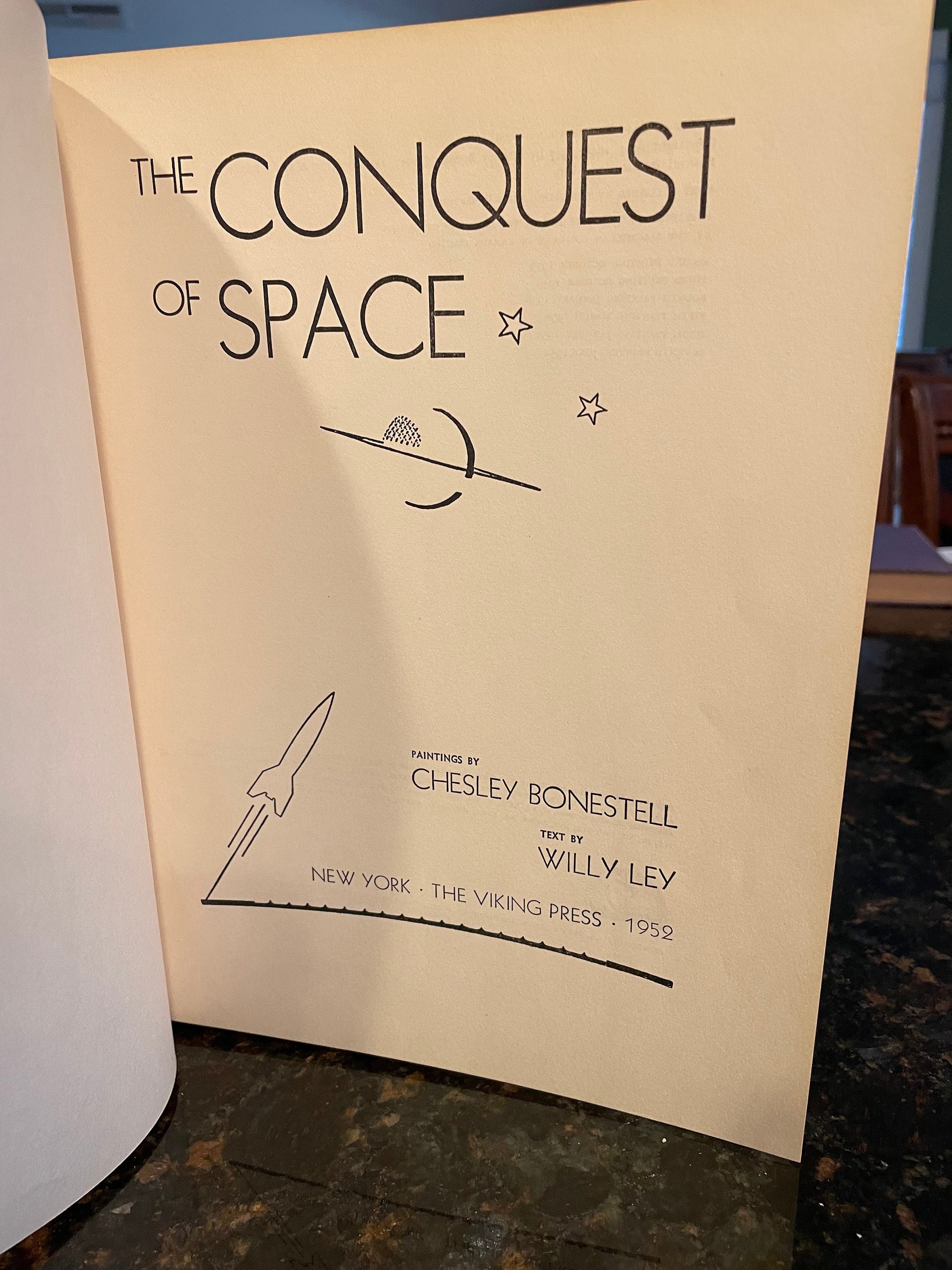 The Conquest of Space by Willy Ley First Edition seventh Etsy