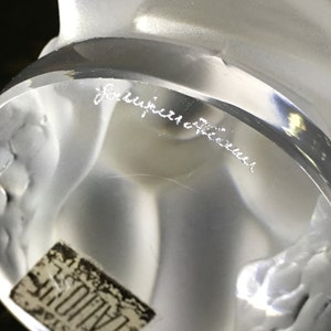 Rene LALIQUE France NUDE WOMEN With Goose Swan, in Perfect Condition
