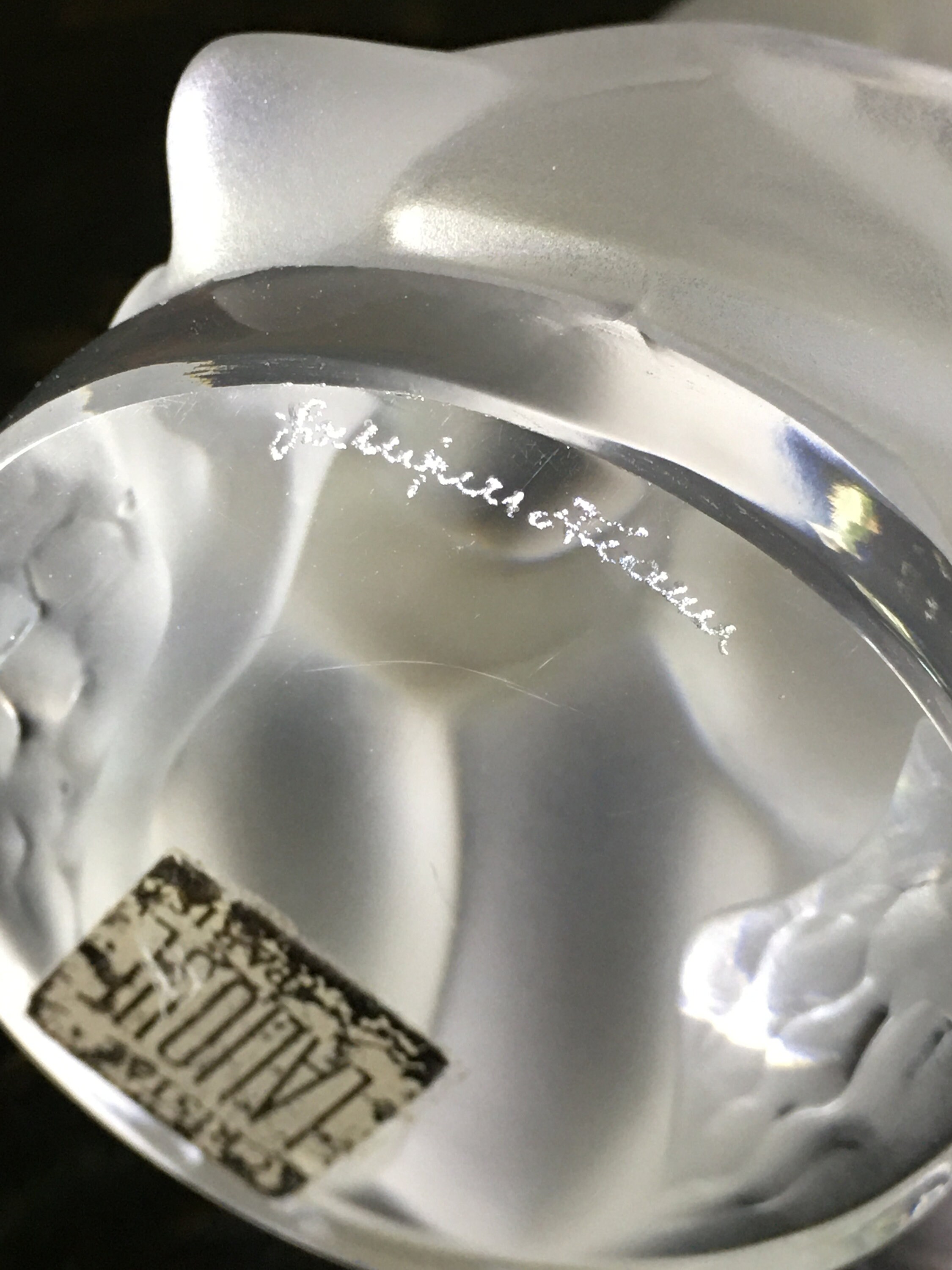 Rene LALIQUE France NUDE WOMEN With Goose Swan, in Perfect Condition