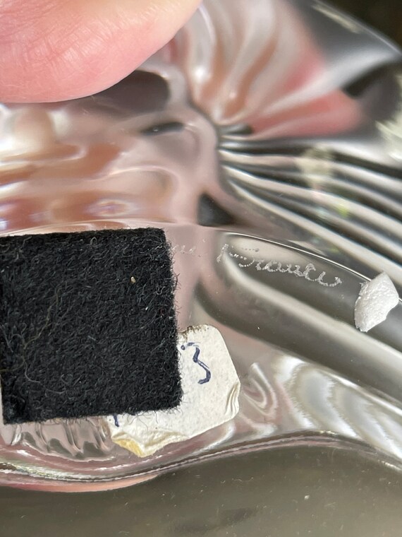 ラリックLaliqueライオンTete De Lionクリスタルガラスライター Rene LALIQUE Crystal “Teté de Lion” Ashtray Clear and