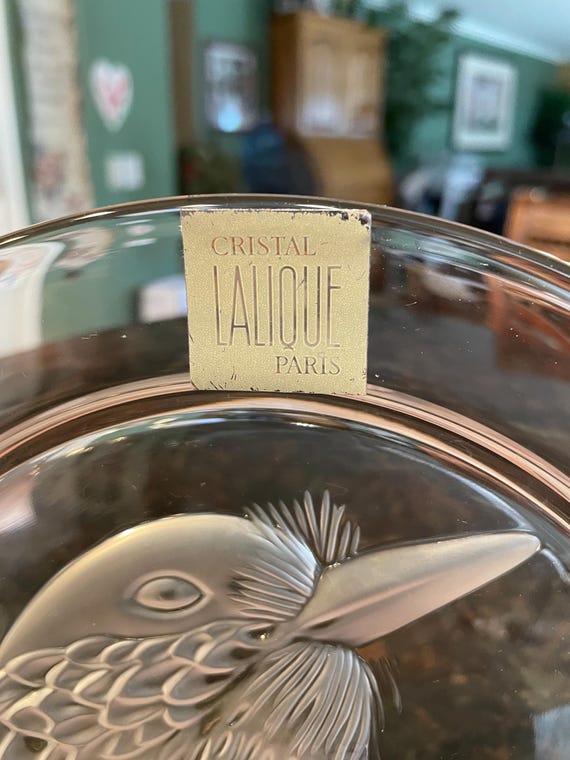 LALIQUE 波模様 クリスタル皿 LALIQUE 波模様 クリスタル皿
