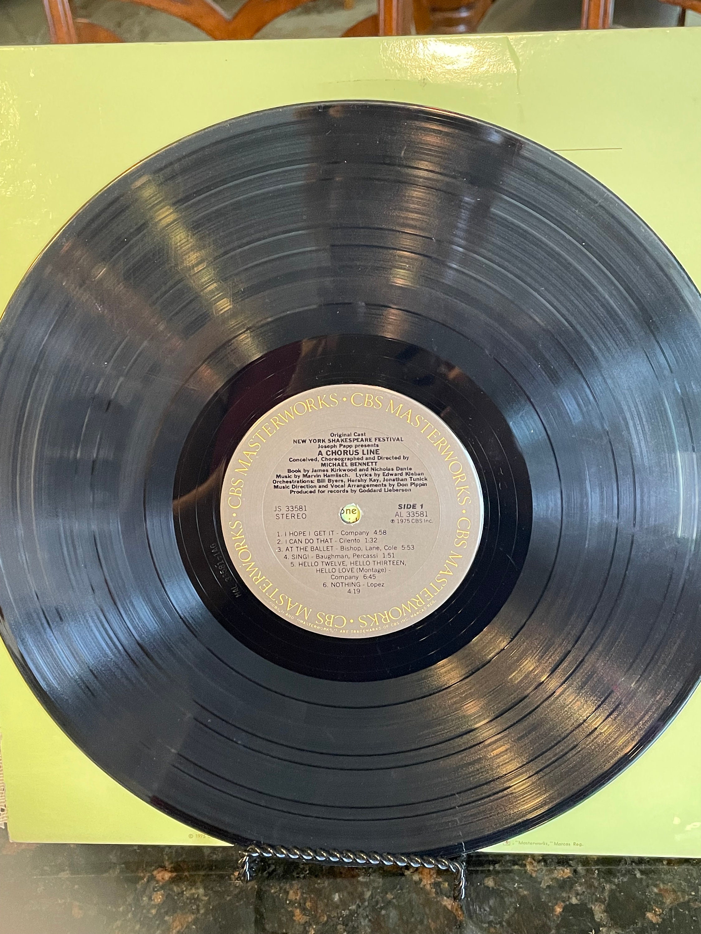 A Chorus Line Original Cast Recording LP Records Vinyl Album Etsy