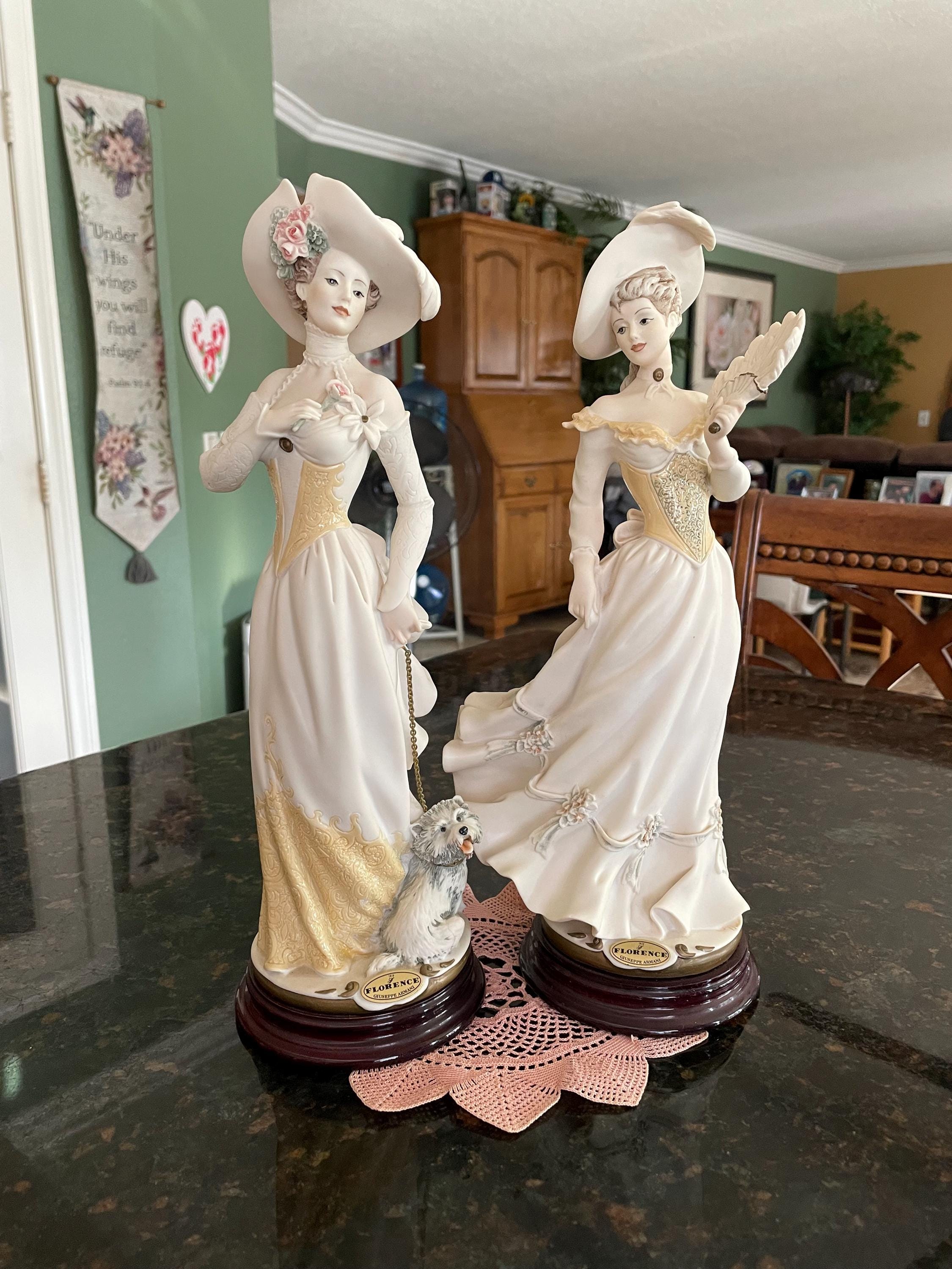 TWO Giuseppe ARMANI Sculptures: Christine 0348F and Vanessa 0347F