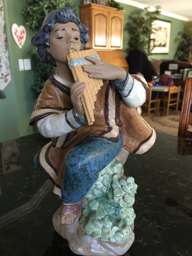 Huge 12 Inch Rare Lladro GRES Figurine 2174 andean Etsy