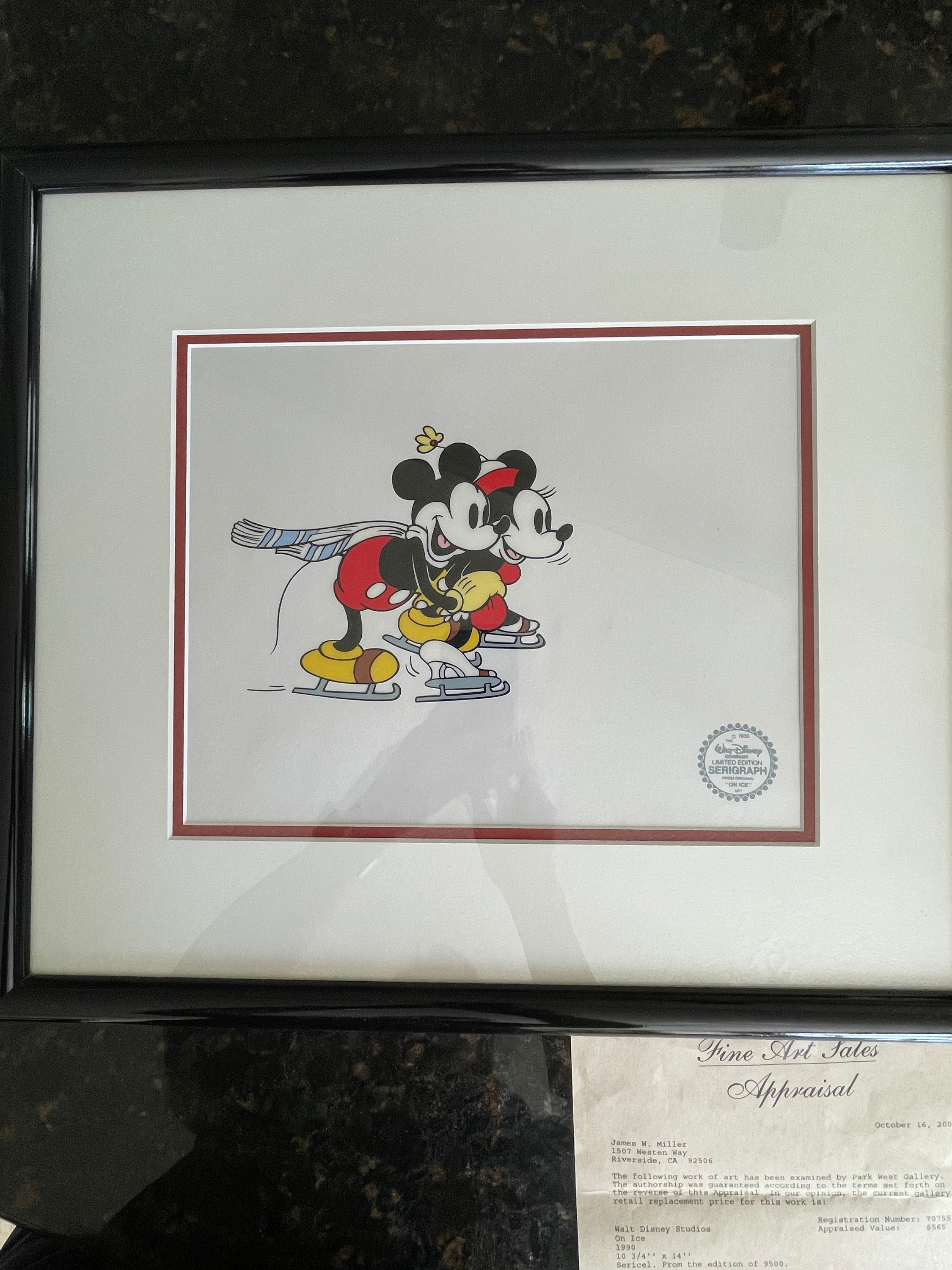 絵画 241203A Matted Framed Disney Serigraph 241203A Matted Framed Disney Serigraph