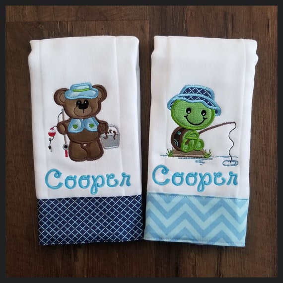 boy burp cloths
