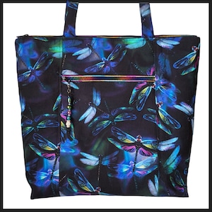 Dragonfly Tote, Dragonfly Bag, Dragonfly Shoulder Bag, Gift Item for Her,