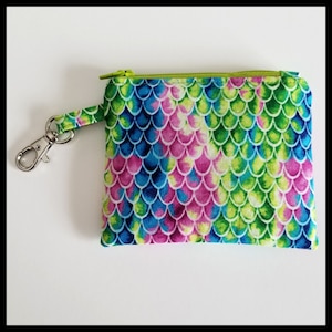 Mermaid Scale Coin Purse,  Small Coin Pouch, Gift Card Holder, Mask Storage Pouch, Gift Item, Hostess Gift, SPECIAL OFFER