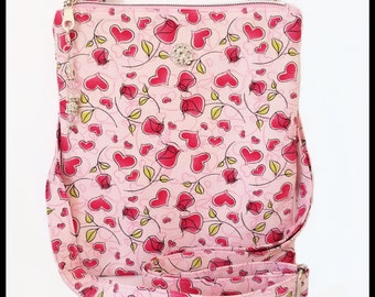 KEAKIA Valentine Tree Round Crossbody Bag Shoulder Sling Bag Handbag Purse Satchel Shoulder Bag for Kids Women 