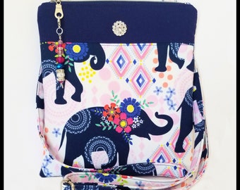KEAKIA Indian Elephant With Beautiful Pattern Round Crossbody Bag Shoulder Sling Bag Handbag Purse Satchel Shoulder Bag for Kids Women KEAKIA Indian Elephant With Beautiful Pattern Round Crossbody Bag Shoulder Sling Bag Handbag Purse Satchel Shoulder Bag for Kids Women