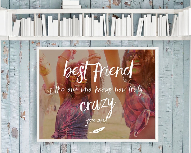 Best Friend Gift Best Friend Canvas or Poster Friend Gift Etsy
