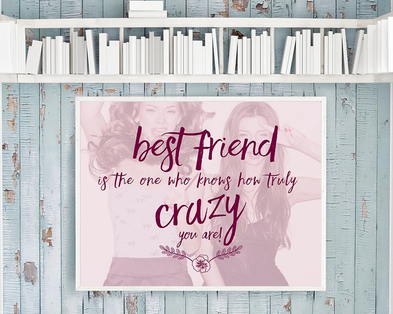 Best Friend Gift Best Friend Canvas or Poster Friend Gift Etsy