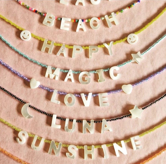 Personalised discount name necklaces