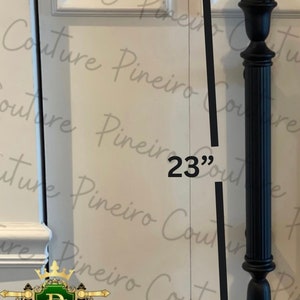 Extra Large 23" Vintage Style Black Barn Door Handle Pull