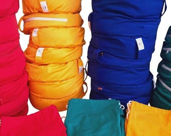 Almofada de Meditação de Trigo Sarraceno, Zafu de Algodão Gabardine 37 x 12 cm, Almofada Redonda para o Chão para Mindfulness