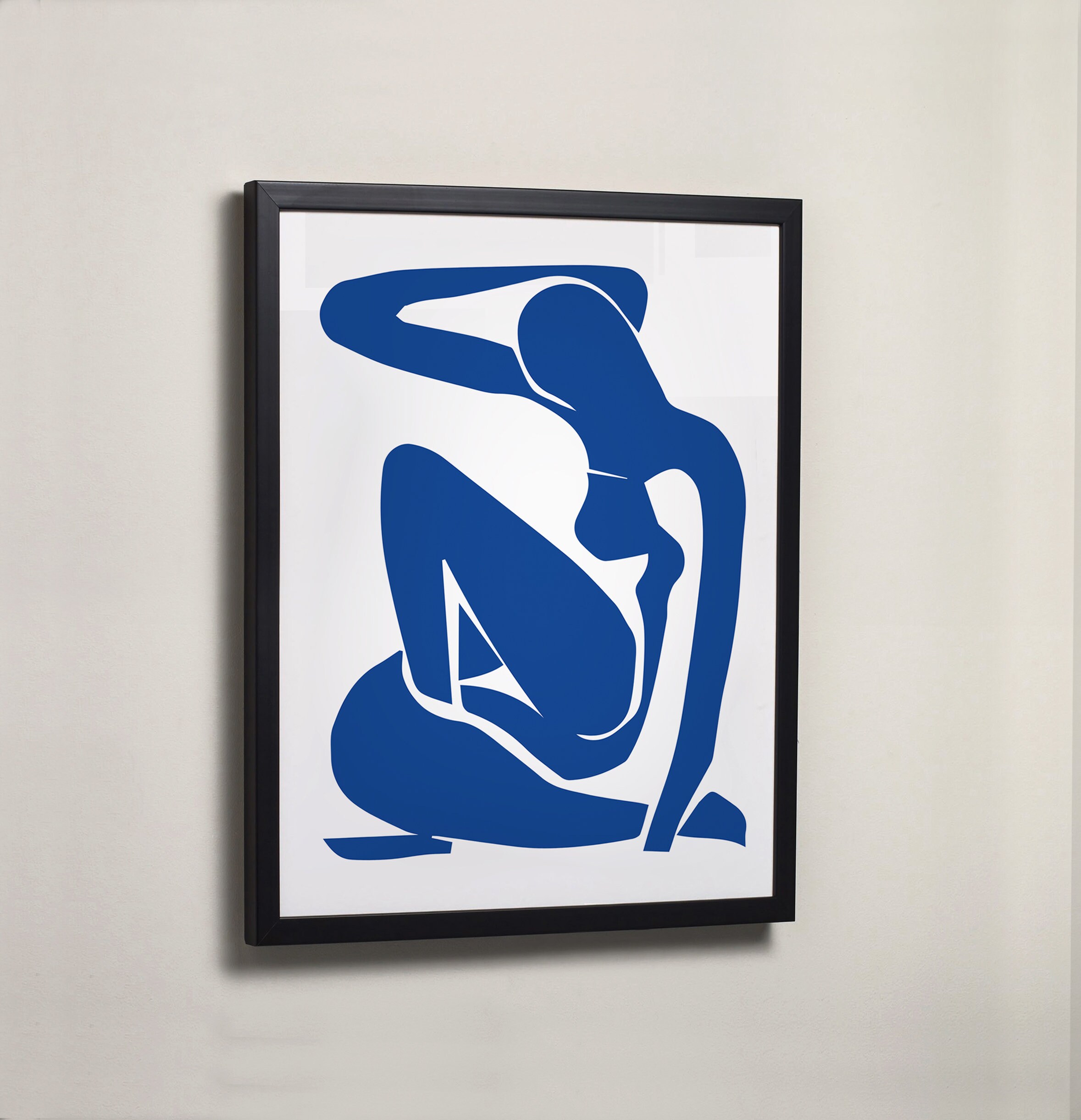 Imprimer Matisse Encadrée, Cadre en Bois Style Minimaliste, Noir ou Blanc, Art Encadré, Framed Art P