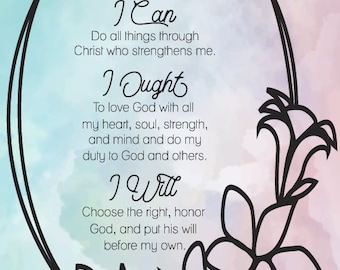 Soy, puedo, debo, lo haré Charlotte Mason SVG PNG