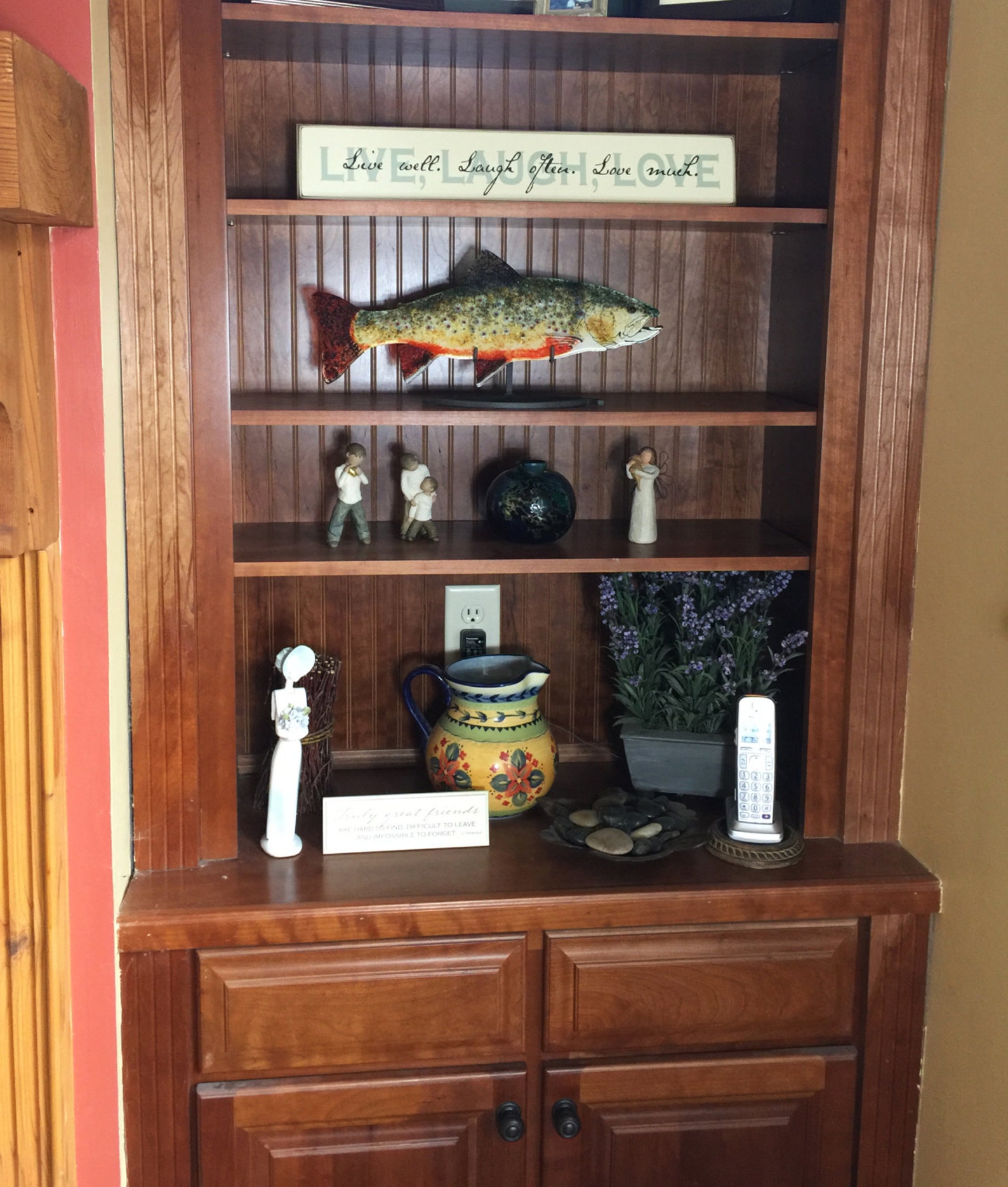 Brook Trout Glass Fish Fused Glass Art Hanging Glass Fish Etsy