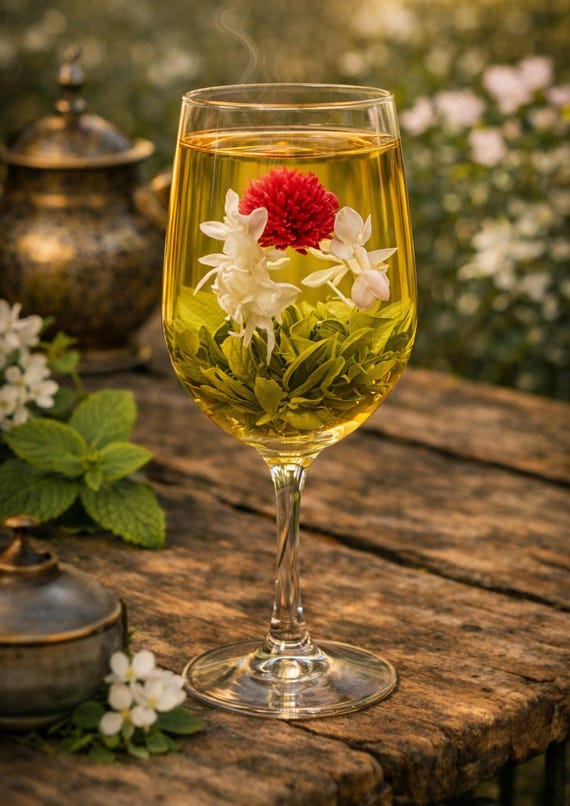 Gold Ingot Flowering Tea from the SpecialTeas Collection by Merchant Spice Co.