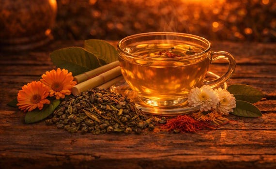 Golden Sunset Green Tea from the SpecialTea Collection by Merchant Spice Co.