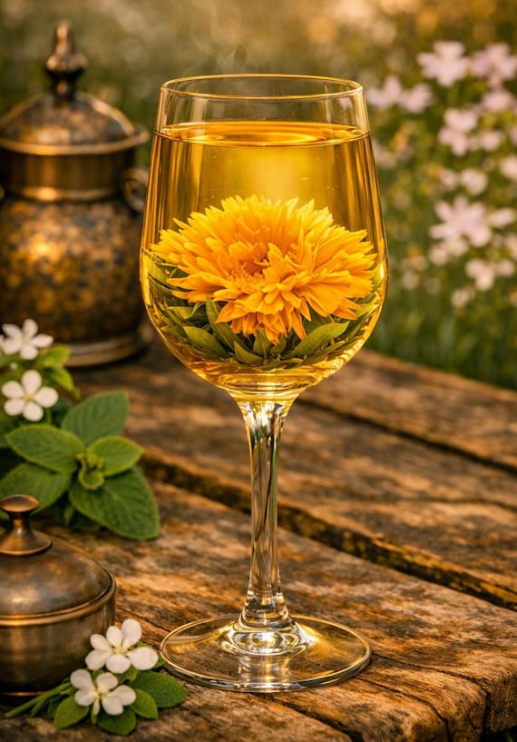 Marigold Sun Flowering Tea from the SpecialTeas Collection by Merchant Spice Co.