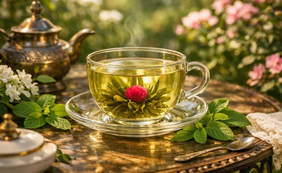 Being in Full Flower Flowering Green Tea from the SpecialTeas Collection by Merchant Spice Co.