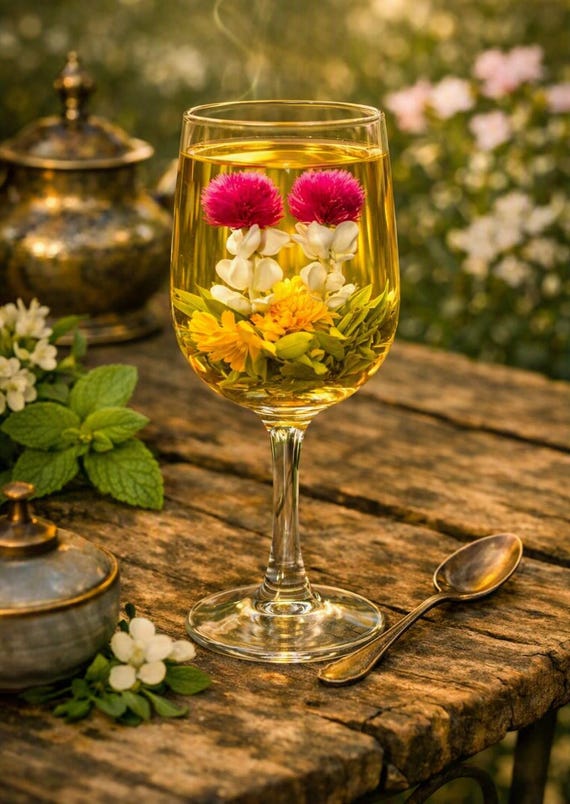 First Sight Love Flowering Tea from the SpecialTeas Collection by Merchant Spice Co.