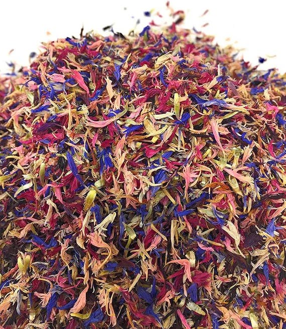 Rainbow Cornflower Confetti from the Exquisite Edible Flowers Collection by Merchant Spice Co.