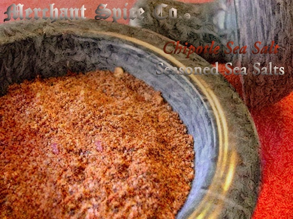 Chipotle Sea Salt from the Seasoned Sea Salts Collection by Merchant Spice Co.