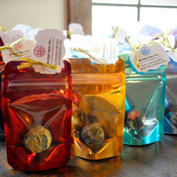 Listado personalizado: Juegos de tés florales empaquetados individualmente (juego de 25/50/75/100) de la colección Artisan Tea de Merchant Spice Co.