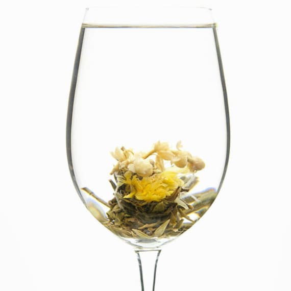 Allegria Jasmine Burst Artisanal Tea from the Flowering Tea Collection by Merchant Spice Co.