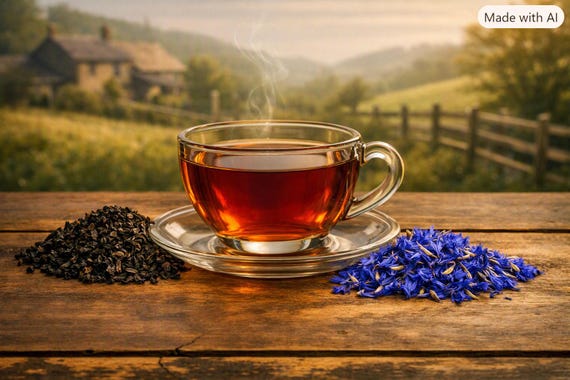 Yorkshire Breakfast Tea with Blue Cornflowers from the SpecialTea Collection by Merchant Spice Co.