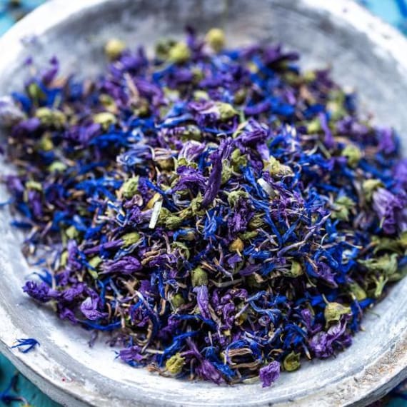 Blue Velvet Flower Sprinkles from the Exquisite Edible Flowers Collection by Merchant Spice Co.