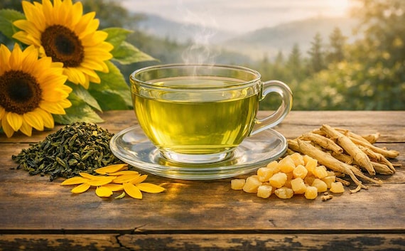 Sunshiny Sunflower Green Tea from the SpecialTea Collection by Merchant Spice Co.
