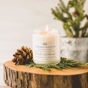 Pacific Northwest - 8 fl oz candle - soy candle - soy candle handmade - scented candle - hand poured candle - soy candle handmade