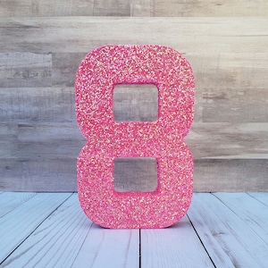 PAPER MACHE NUMBER #5 - 20cm 1 PC # - PAPERMACHE, NUMBERS