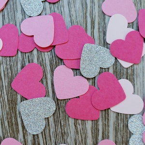 Heart confetti, birthday confetti, party confetti, card making confetti, scrapbooking, hearts, birthday, valentine confetti, bridal shower