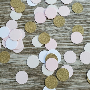 Circle confetti, party confetti, card making confetti, scrapbooking, bridal shower, baby shower, girl birthday, confetti, gold glitter