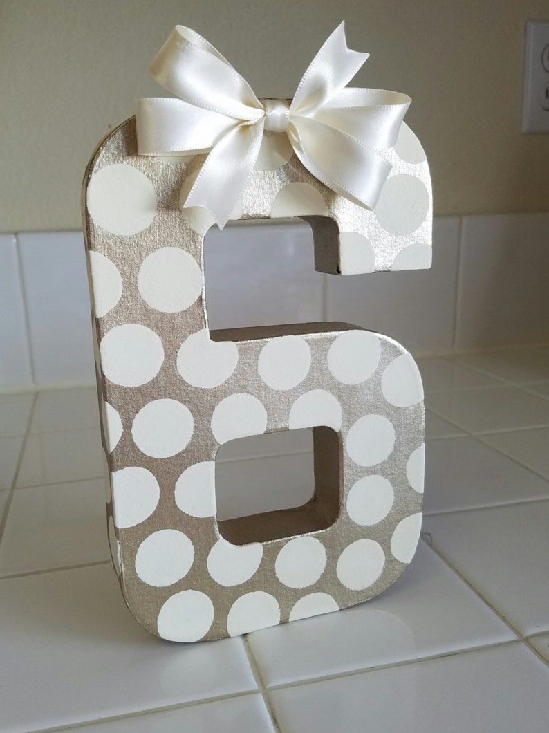 Paper mache numbers 8 paper mache photo prop age Etsy