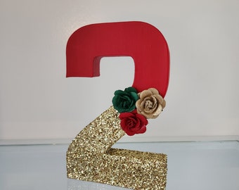 Accessoire photo sur le thème de Noël, numéro en papier mâché, accessoire photo d'âge, accessoire photo, smash de gâteau, accessoire photo de 20 cm (20 po.), décoration d'anniversaire, séance photo