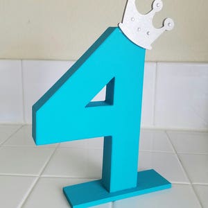 Paper mache numbers, age photo prop, photo prop, 8 paper mache numbers, birthday decor, first birthday, choose number, princess birthday image 3