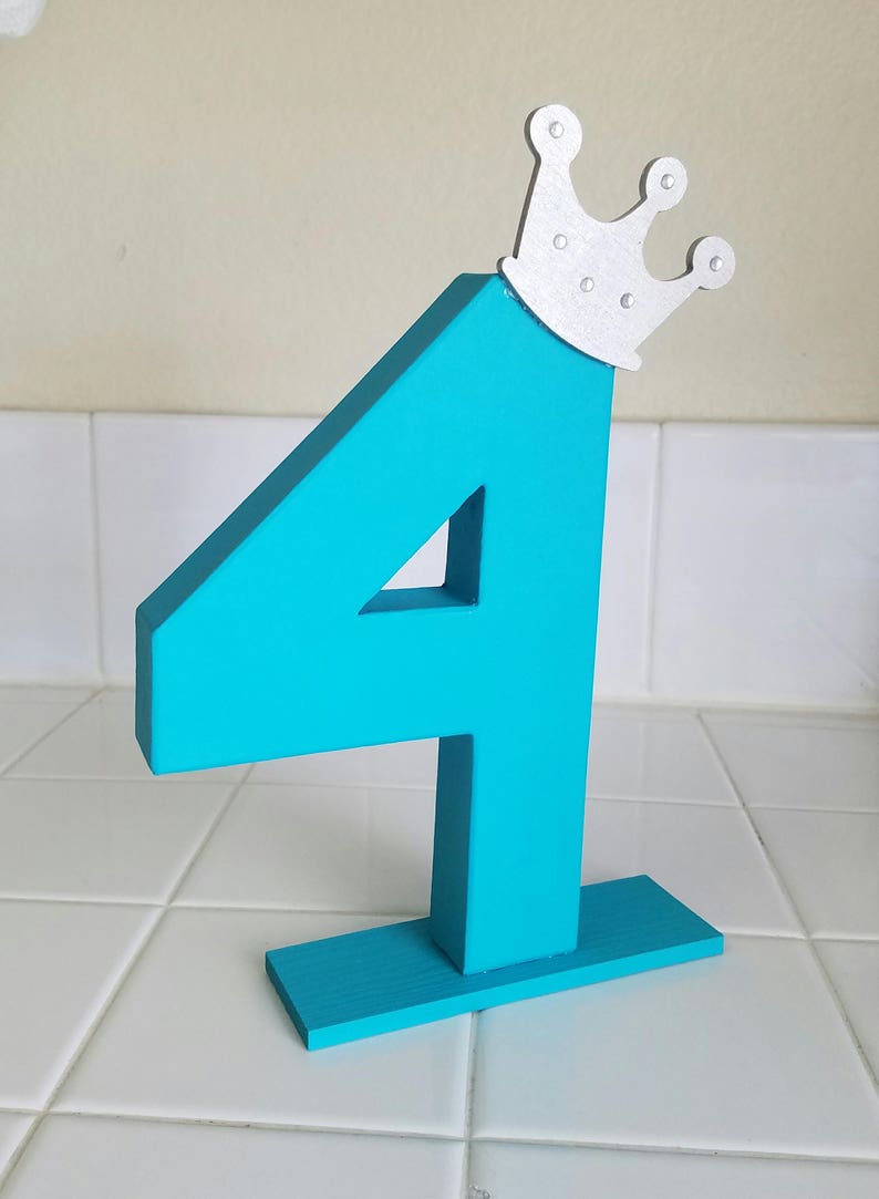 Paper mache numbers, age photo prop, photo prop, 8 paper mache numbers, birthday decor, first birthday, choose number, princess birthday image 3