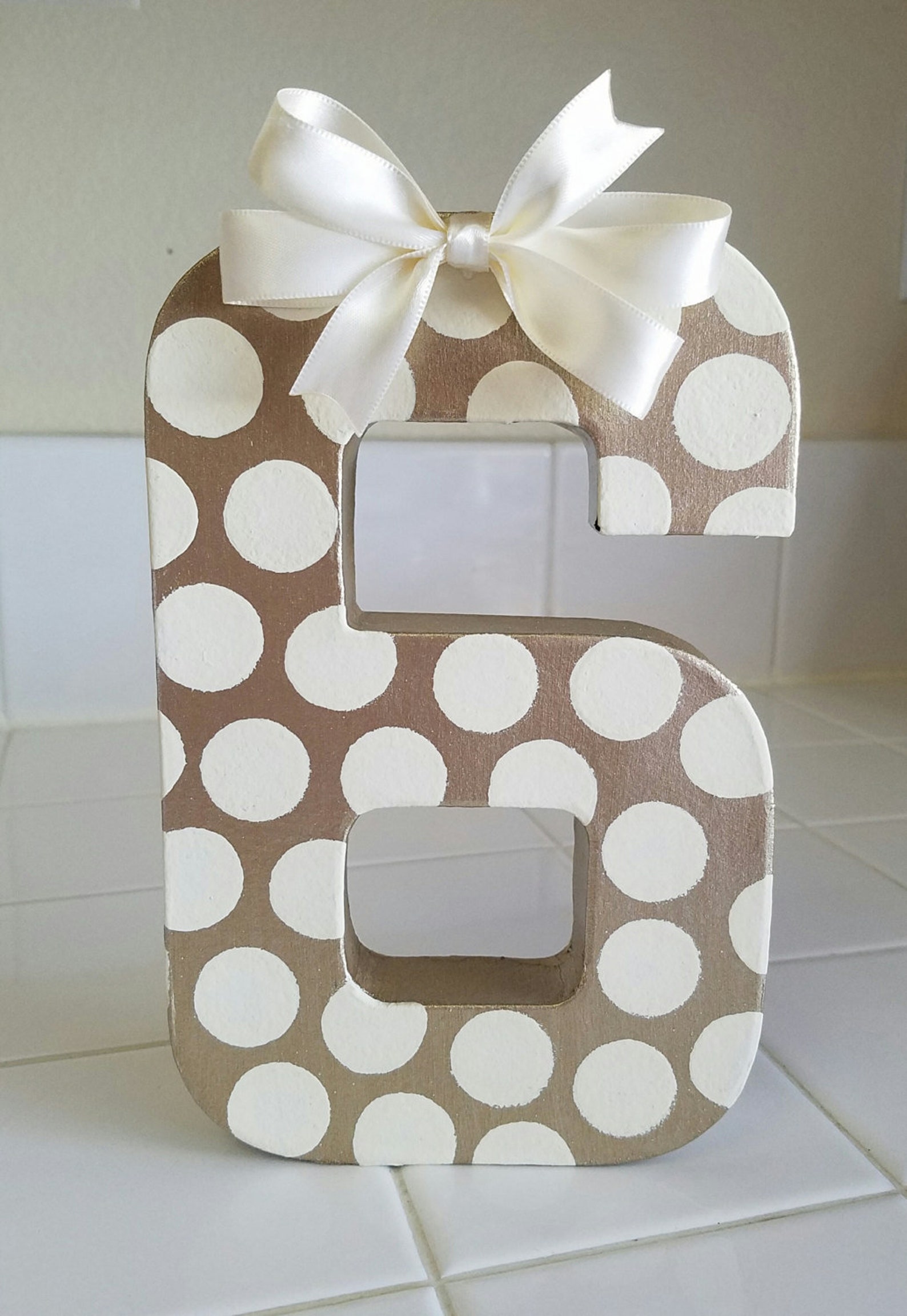 Paper mache numbers 8 paper mache photo prop age Etsy